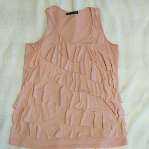 Maurices Pink Ruffle Top